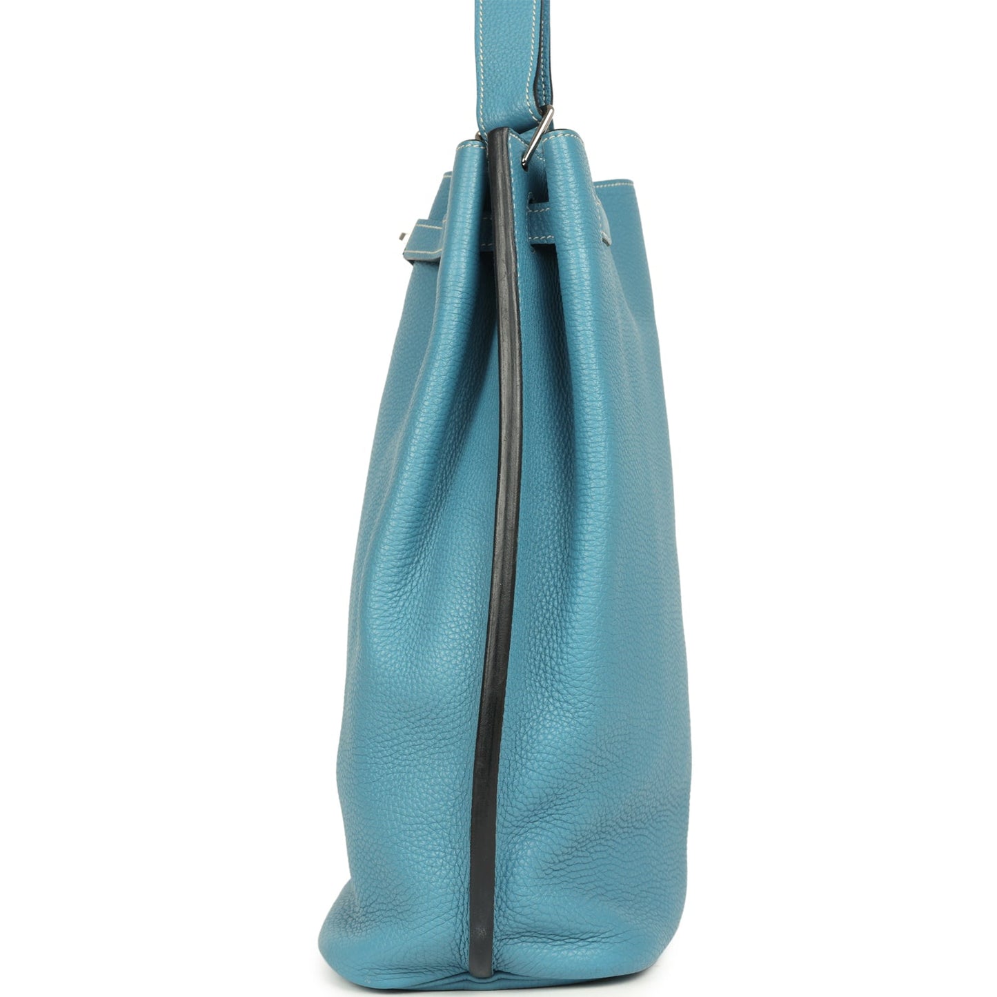 Hermes So Kelly 22 Blue Jean Togo Palladium Hardware