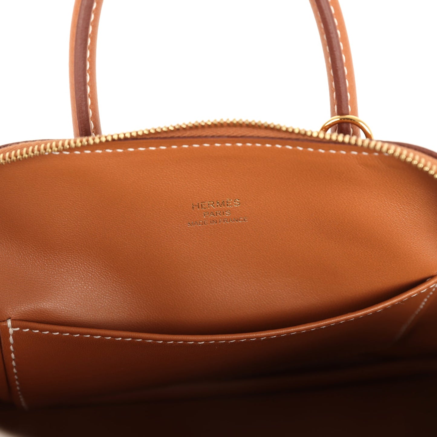 Hermes 1923 Bolide Mini Gold Evercolor Gold Hardware