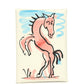 Hermes "Spring Horse" Calvi Duo Card Holder White Swift Palladium Hardware