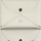 Hermes "Spring Horse" Calvi Duo Card Holder White Swift Palladium Hardware