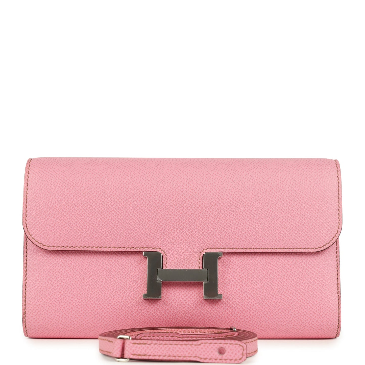 Hermes Constance Wallet To Go Bubblegum Epsom Palladium Hardware