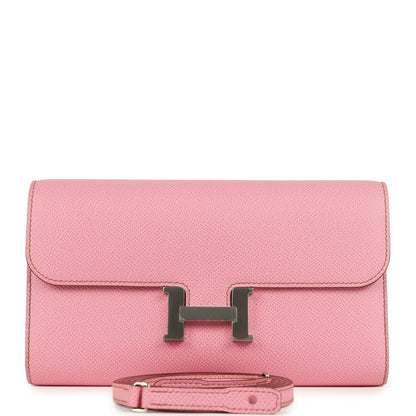 Hermes Constance Wallet To Go Bubblegum Epsom Palladium Hardware