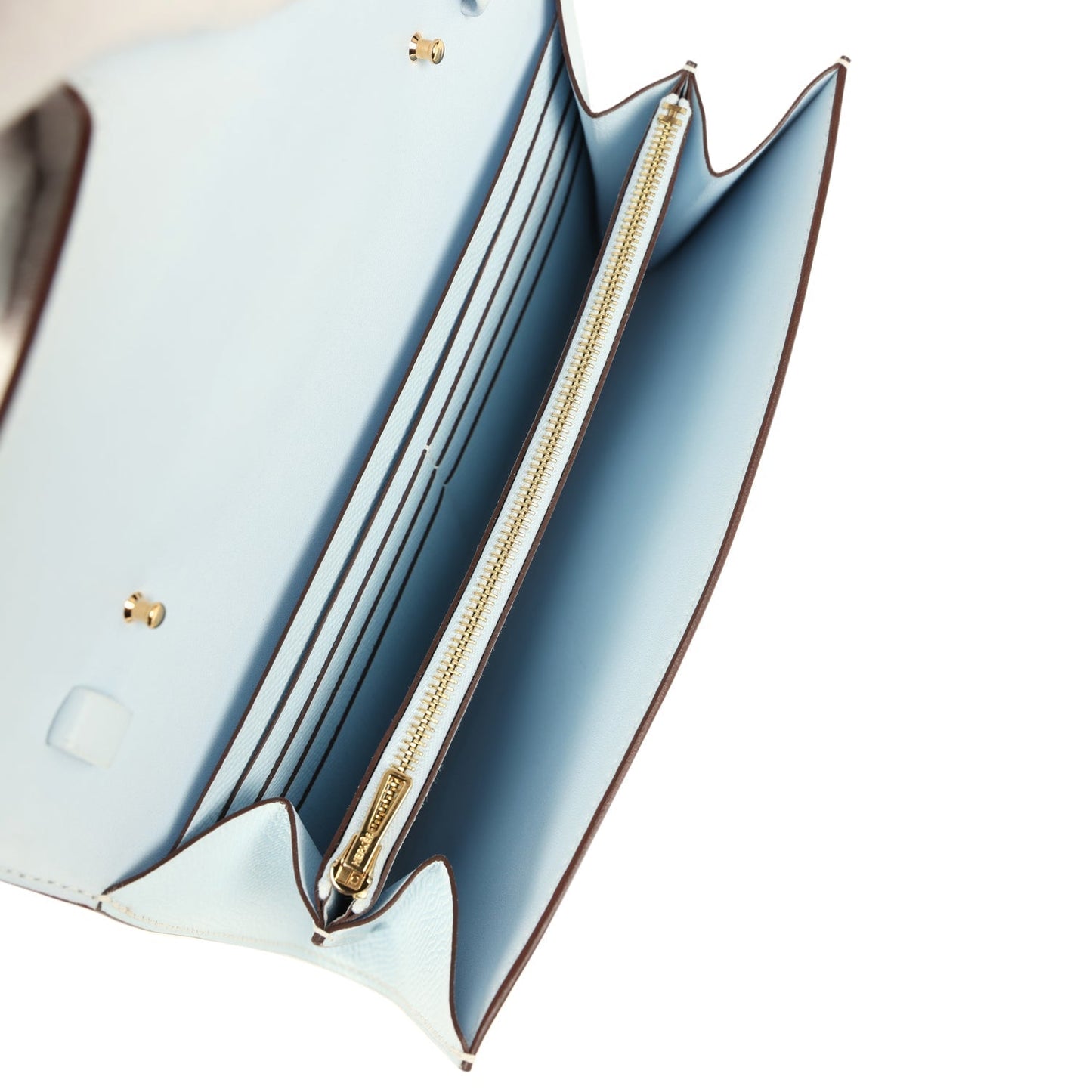 Hermes Constance Wallet To Go Bleu Brume Epsom Gold Hardware