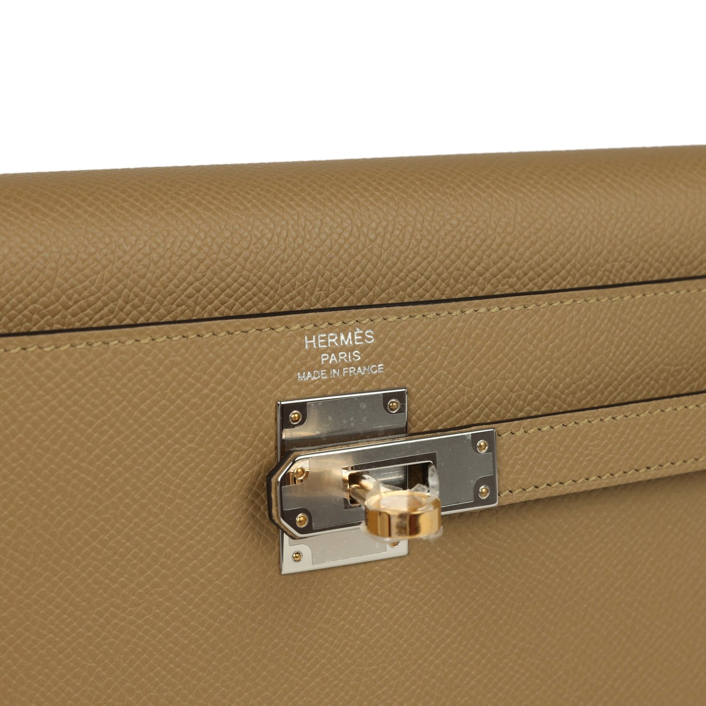 Hermes Kelly Elan Poussiere Epsom Electrum Hardware