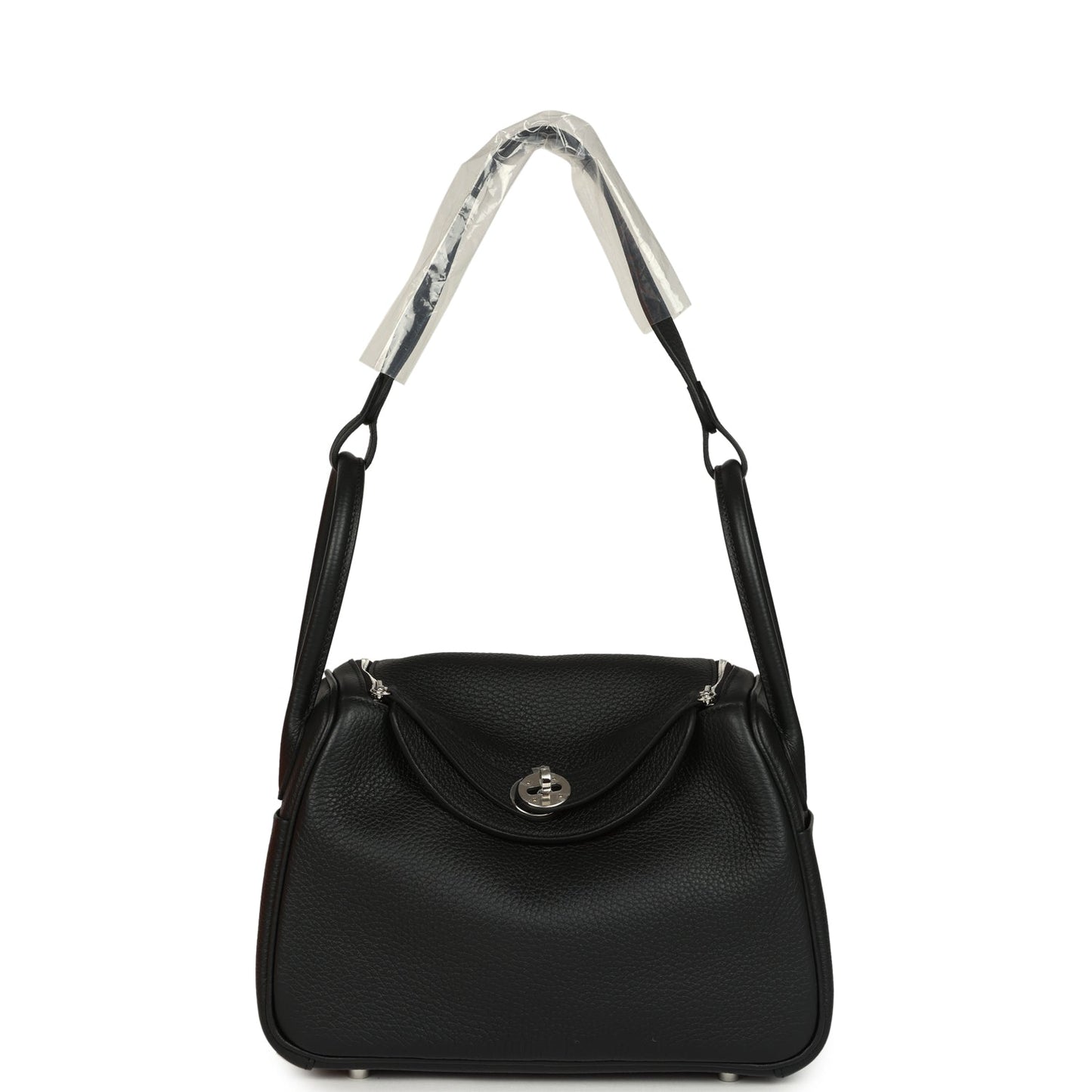 Hermes Lindy 26 Black Clemence Palladium Hardware