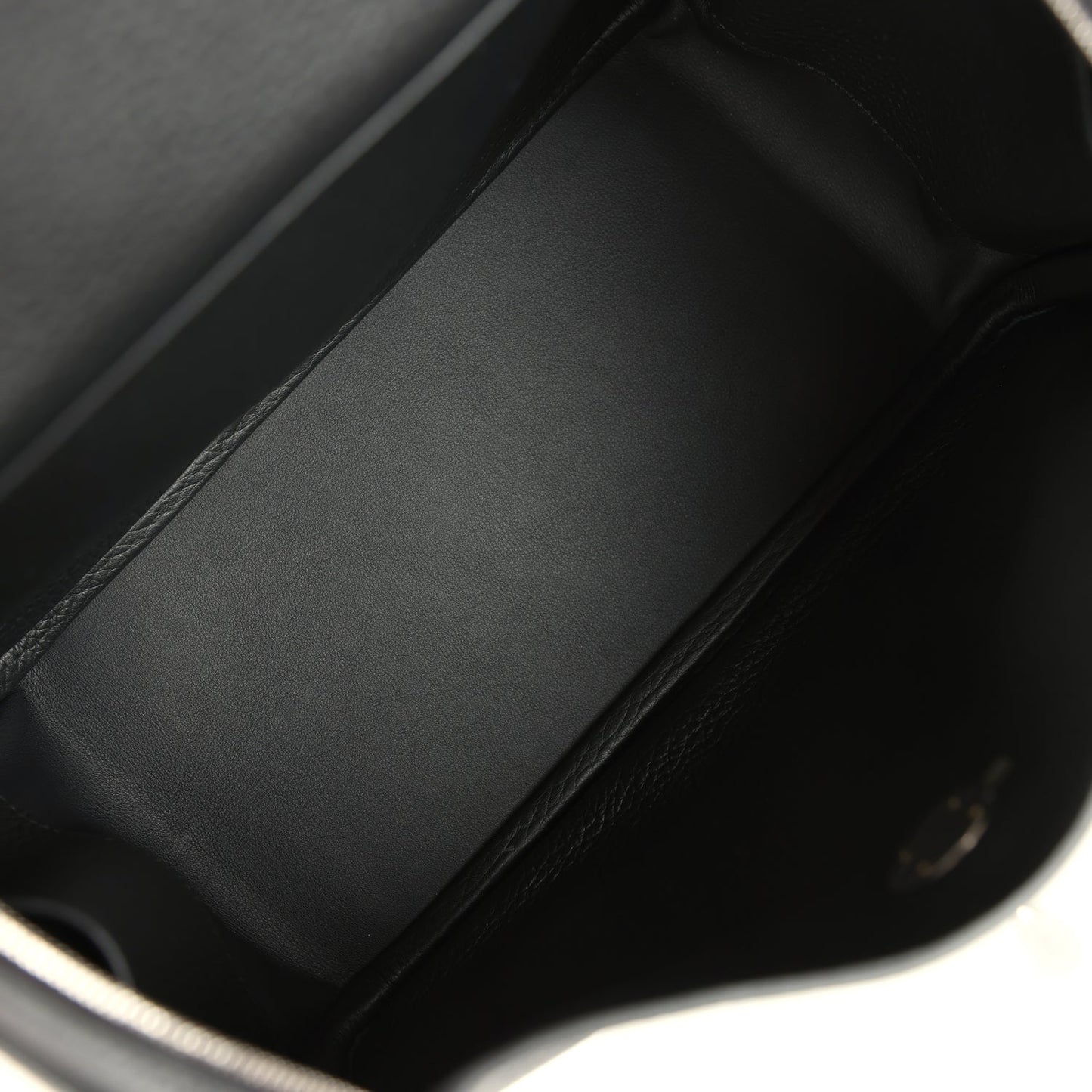 Hermes Lindy 26 Black Clemence Palladium Hardware