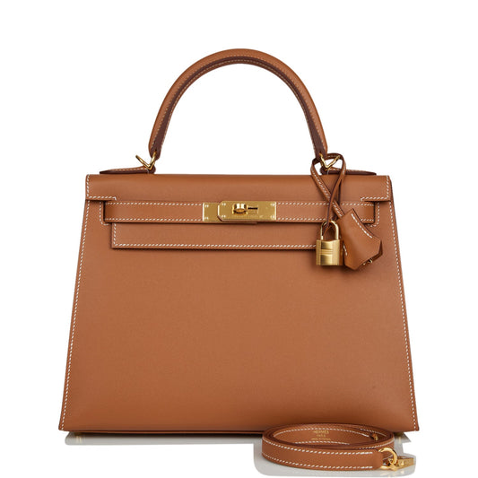 Hermes Kelly 28 Sellier Gold Madame Gold Hardware