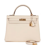 Hermes Kelly 32 Retourne Nata Clemence Gold Hardware