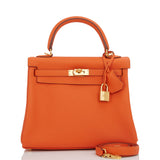 Hermes Kelly 25 Retourne Feu Togo Gold Hardware