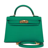 Hermes Kelly 20 Sellier Vert Jade Epsom Gold Hardware Payment 4