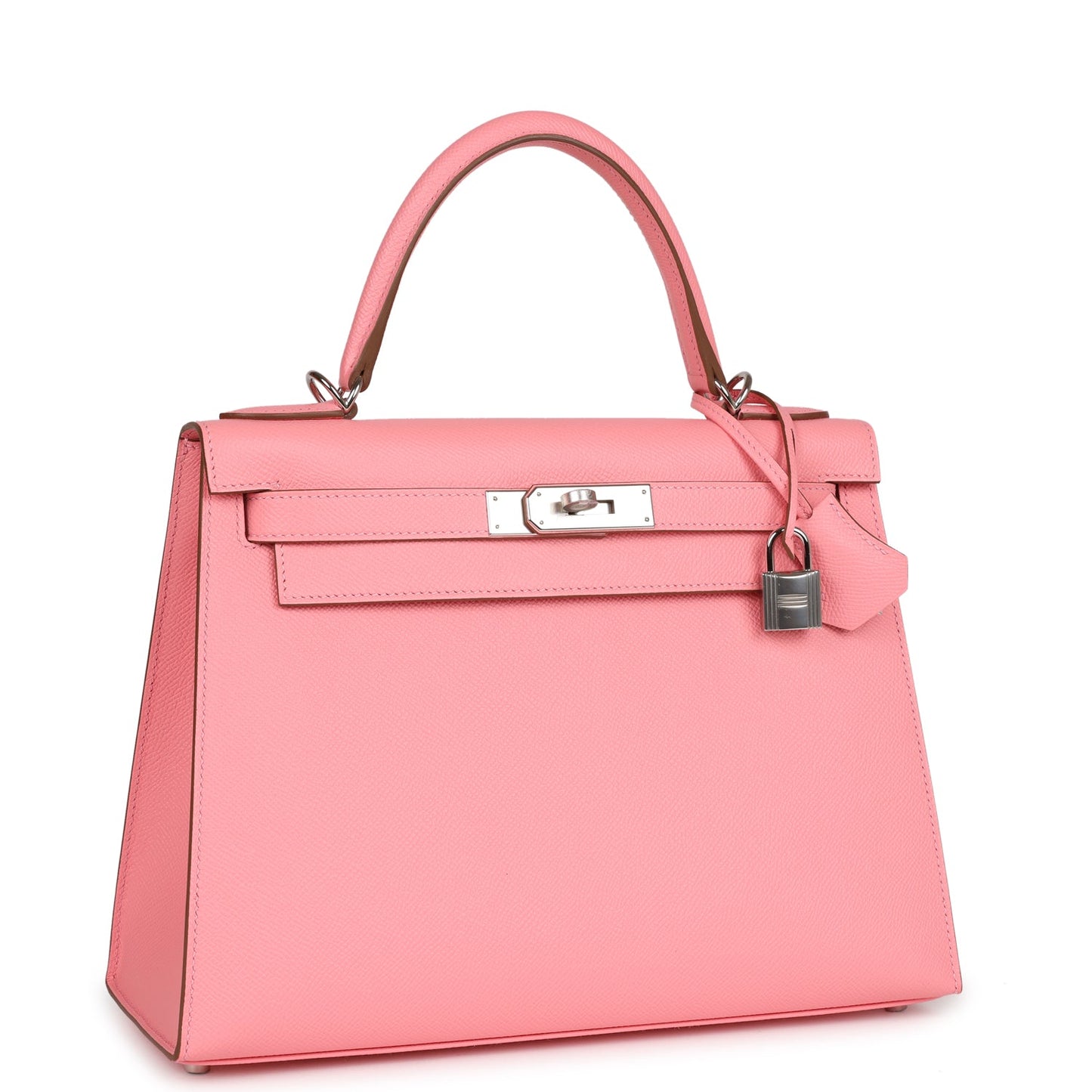 Hermes Kelly Sellier 28 Rose Confetti Epsom Palladium Hardware