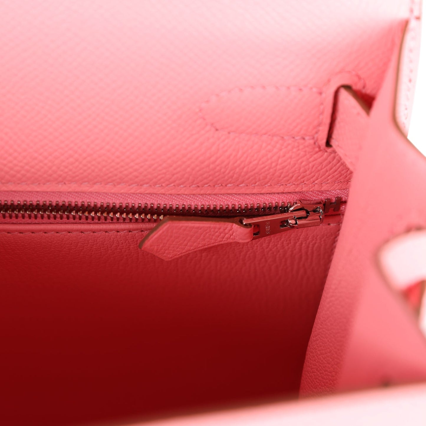 Hermes Kelly Sellier 28 Rose Confetti Epsom Palladium Hardware