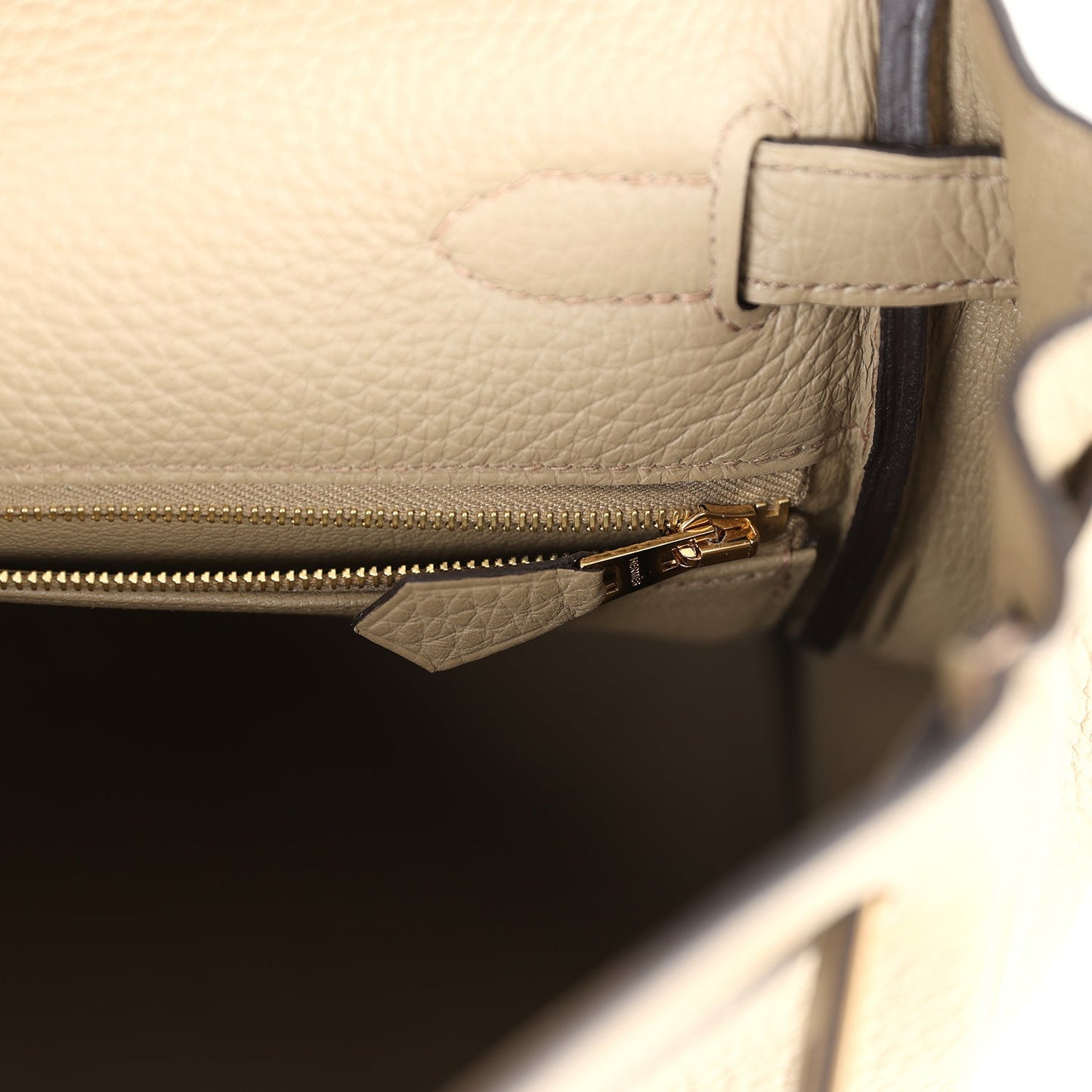 Hermes Kelly Retourne 28 Beige Marfa Clemence Gold Hardware