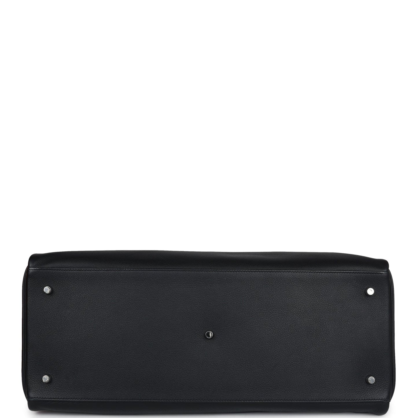 Hermes Kelly Voyage 50 Black Evercolor Palladium Hardware