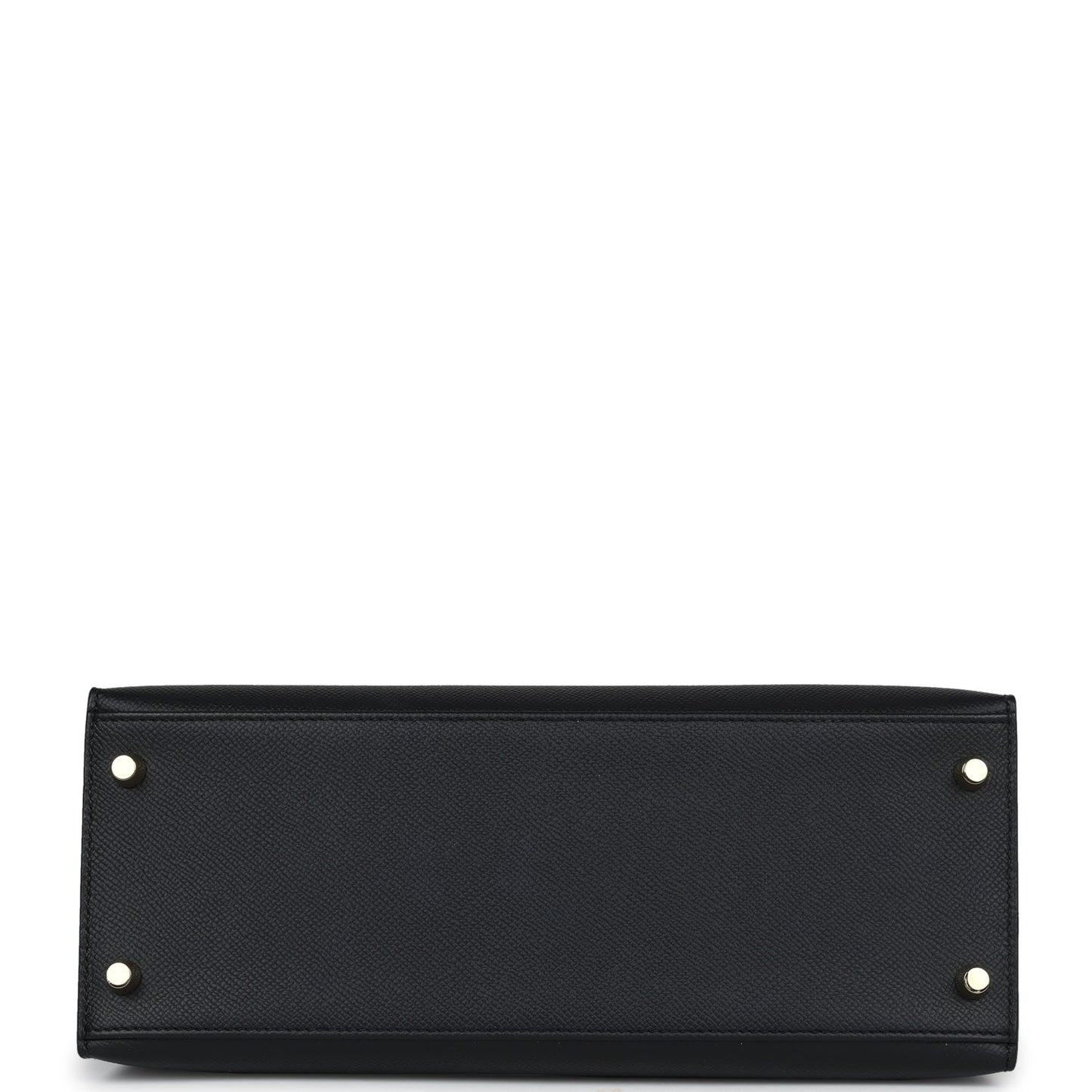 New Hermes Kelly Sellier 28 Black Epsom Gold Hardware