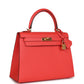 Pre-owned Hermes Kelly Sellier 25 Rose Jaipur Epsom Gold Hardware - Payment 1