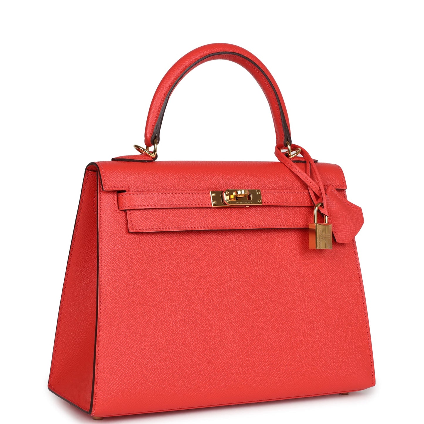 Pre-owned Hermes Kelly Sellier 25 Rose Jaipur Epsom Gold Hardware - Payment 1