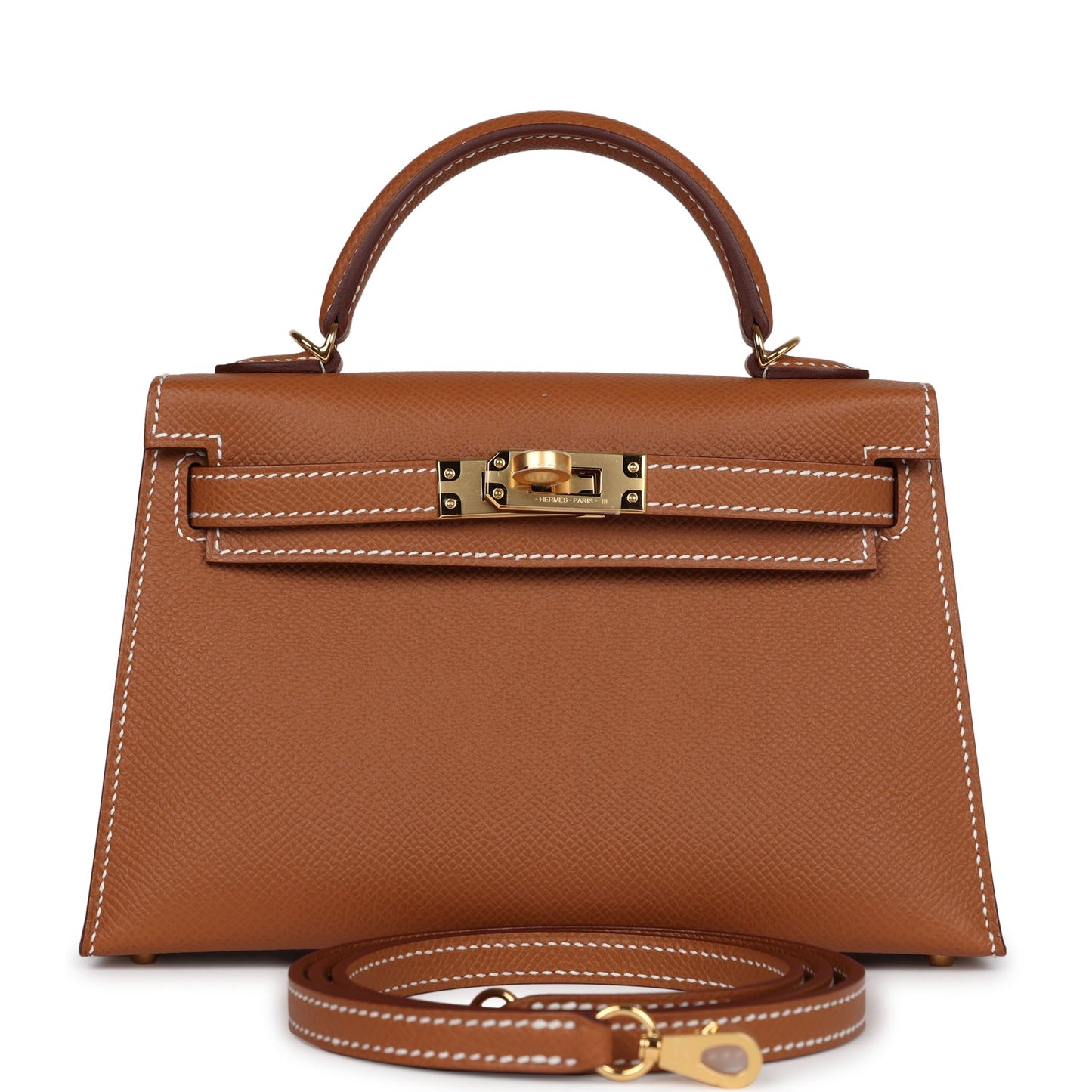 Hermes Kelly Sellier 20 Gold Epsom Gold Hardware