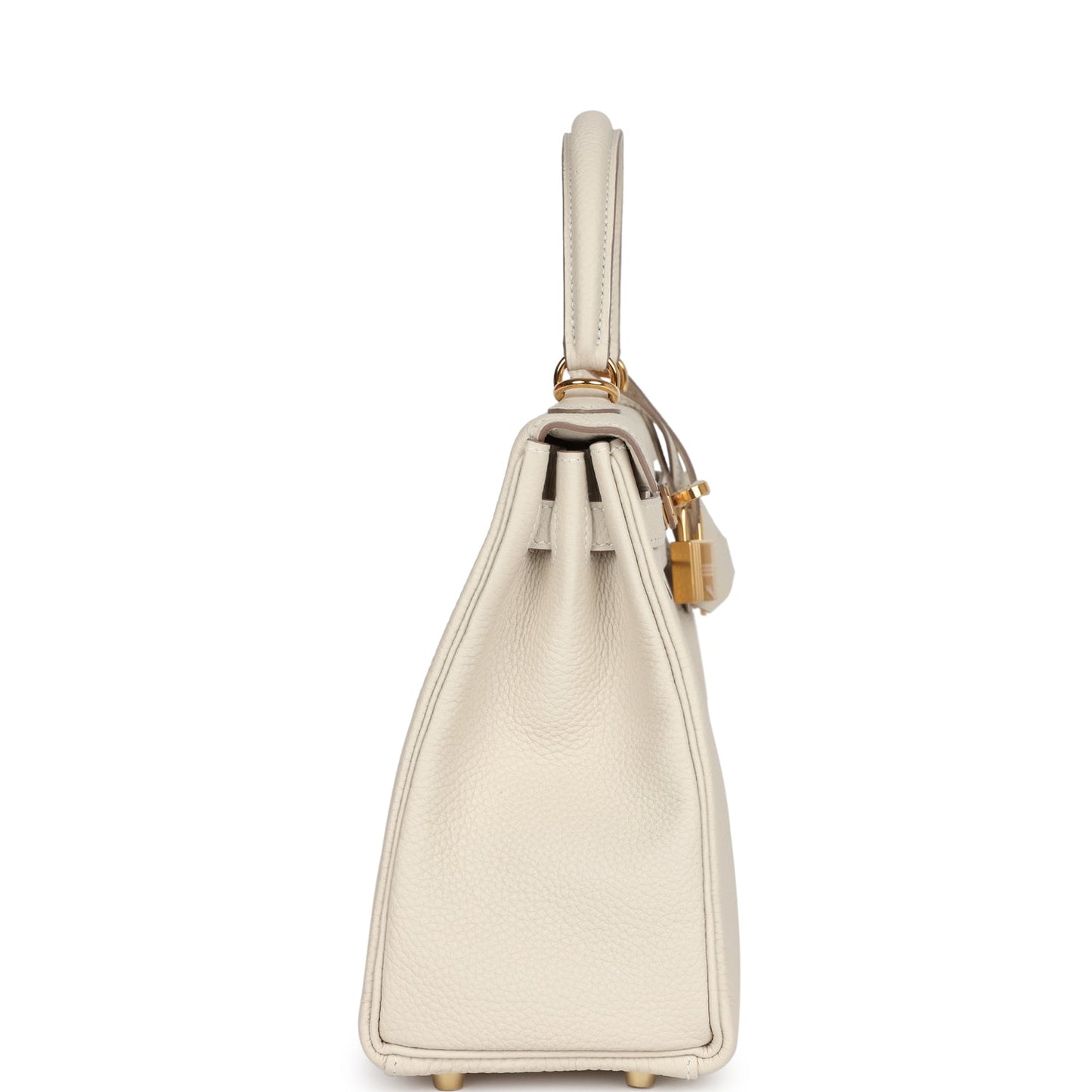 Hermes Kelly Retourne 25 Craie Togo Gold Hardware