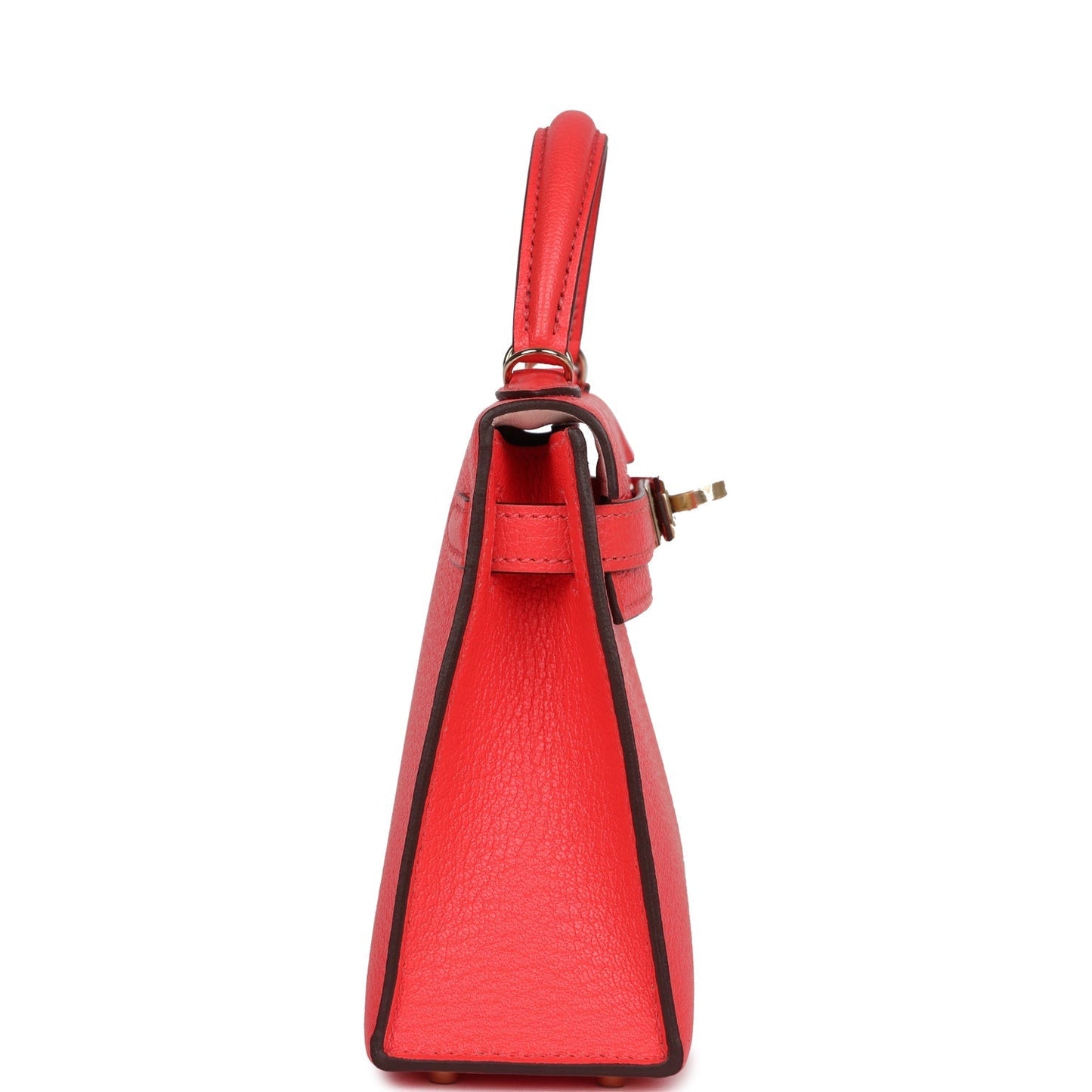 Hermes Special Order (HSS) Kelly Sellier 20 Rose Texas Verso Chevre Permabrass Hardware