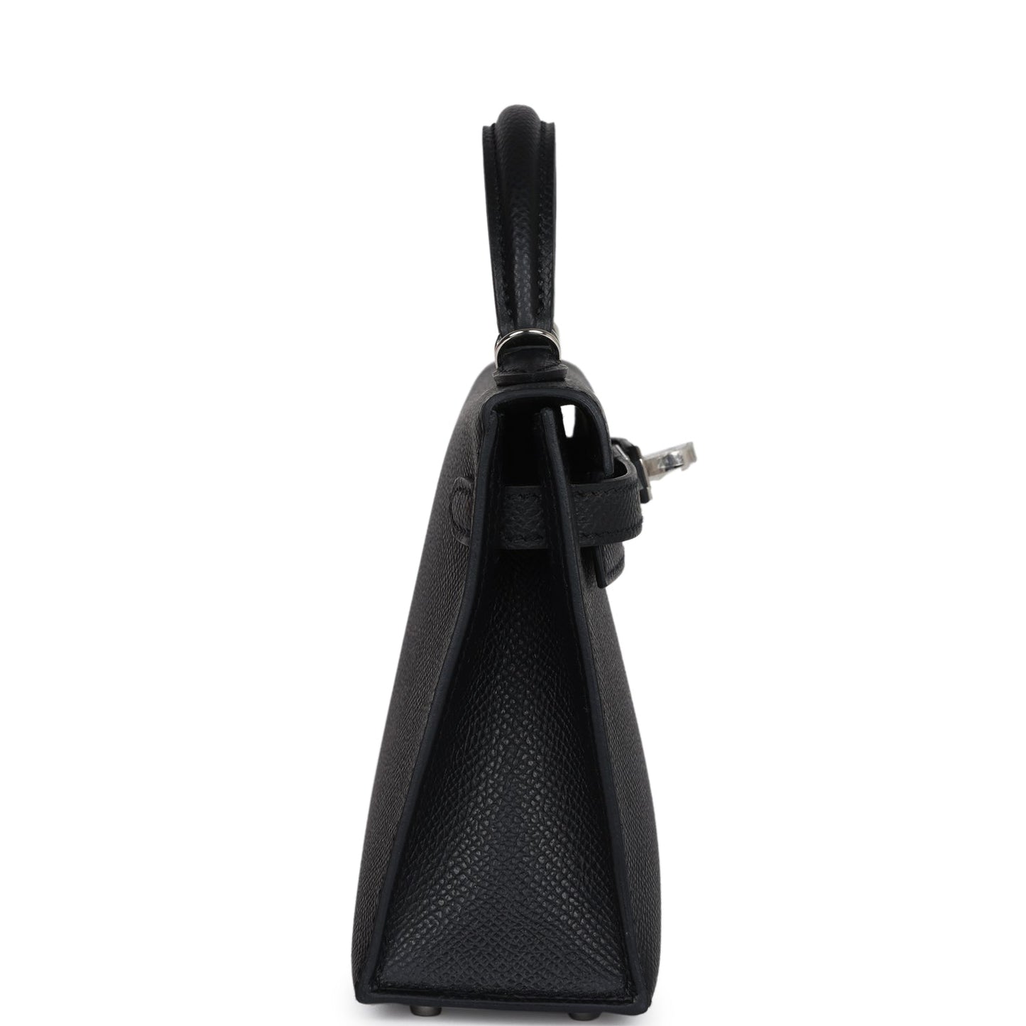 Hermes Kelly Sellier 20 Black Epsom Palladium Hardware