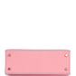 Hermes Special Order (HSS) Kelly Sellier 25 Rose Confetti and Rose Lipstick Chevre Brushed Gold Hardware