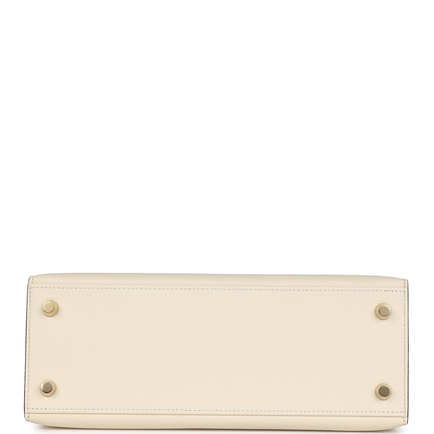 New Hermes Kelly Sellier 25 Nata Epsom Gold Hardware