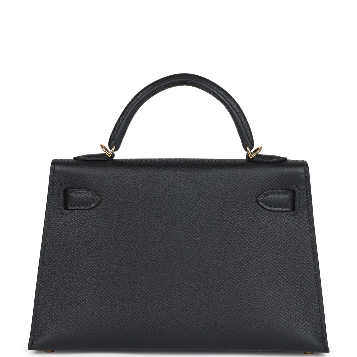 Hermes Kelly Sellier 20 Black Epsom Gold Hardware