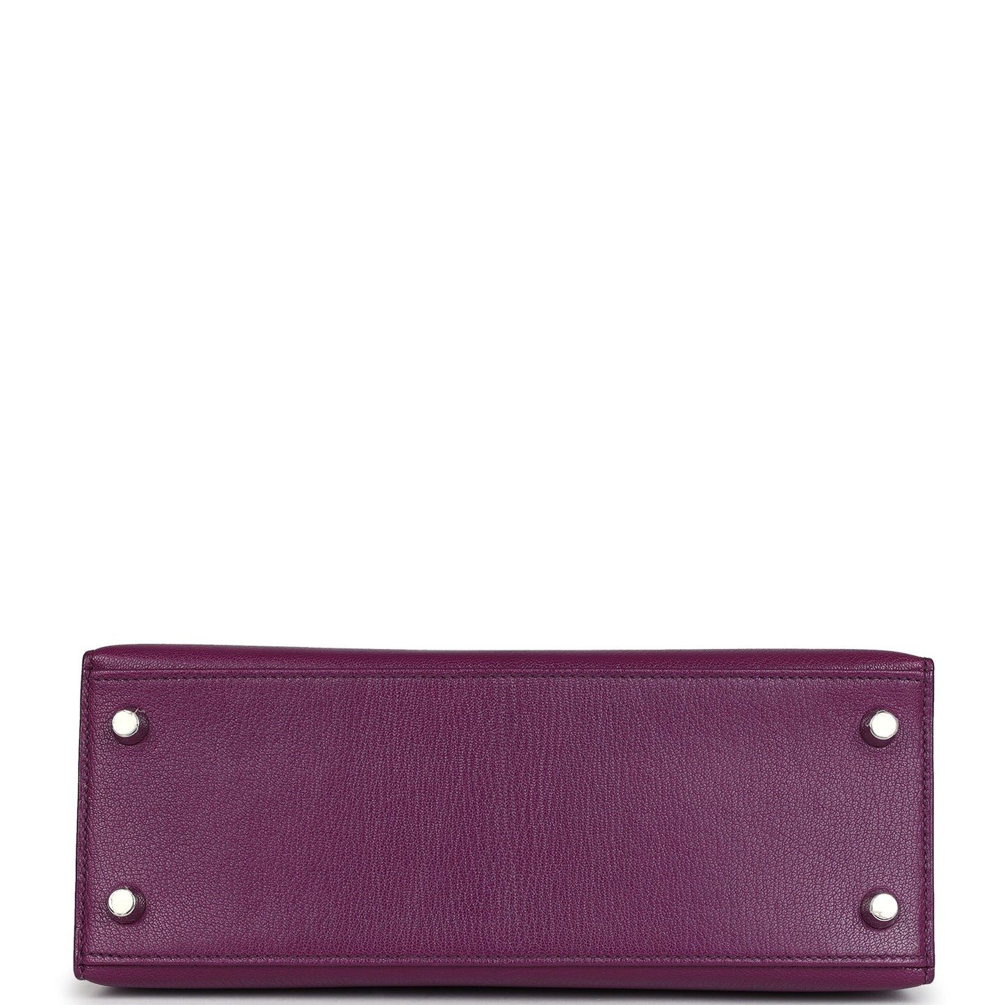Hermes Kelly Sellier 25 Anemone Chevre Mysore Palladium Hardware