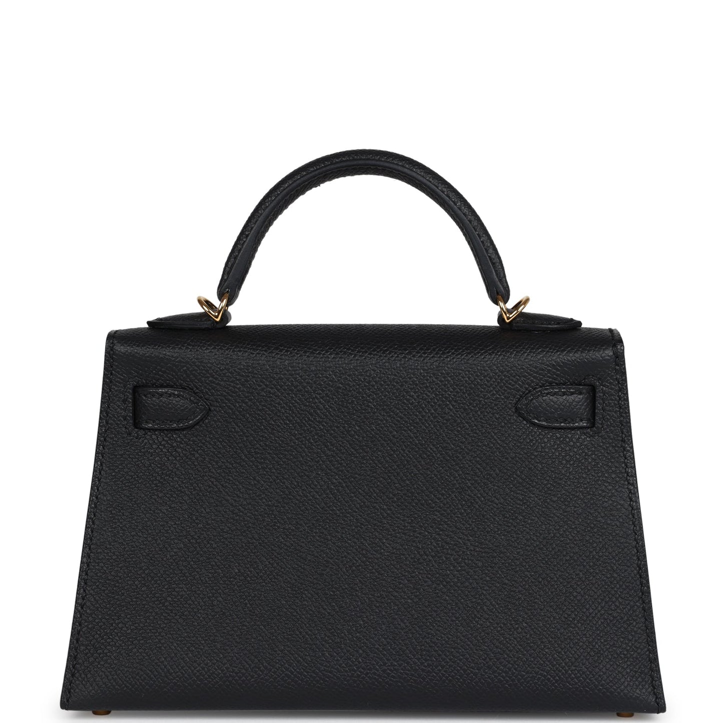 Hermes Kelly Sellier 20 Black Epsom Gold Hardware