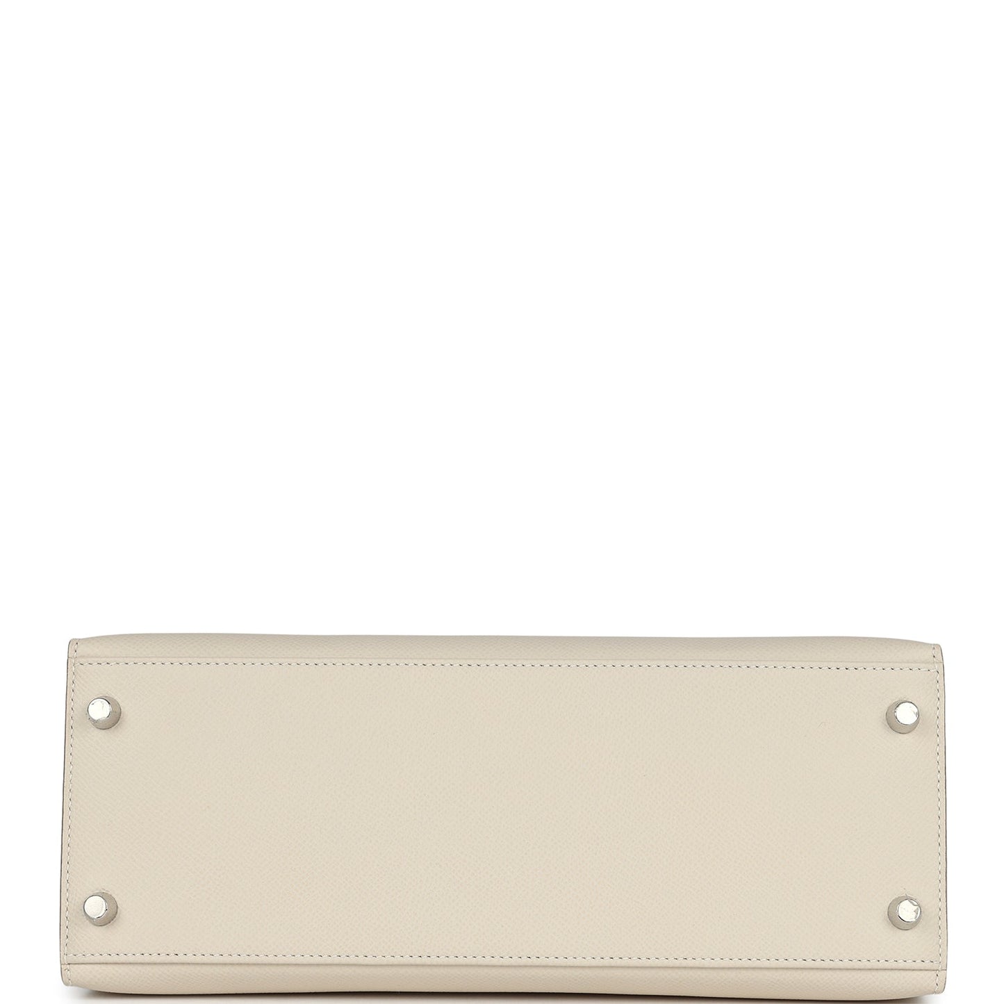 New Hermes Kelly Sellier 28 Craie Epsom Palladium Hardware