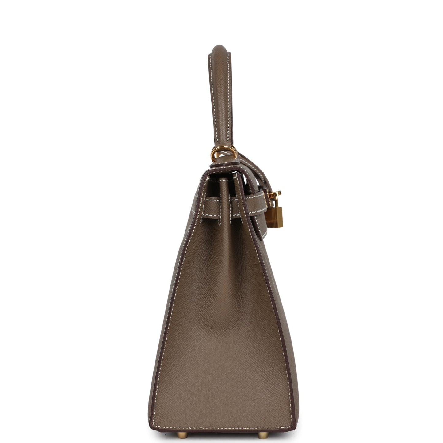 New Hermes Kelly Sellier 28 Etoupe Epsom Gold Hardware