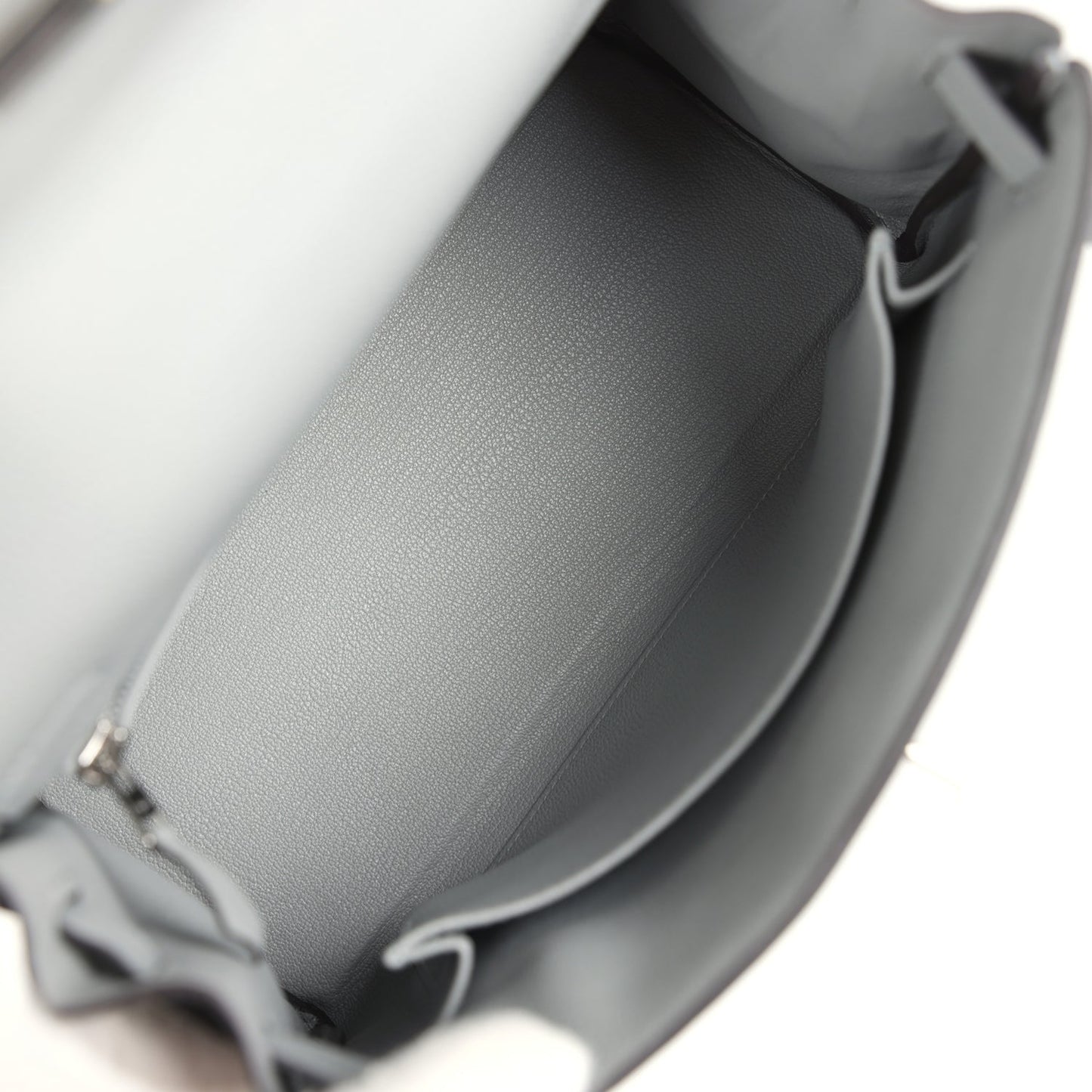 Hermes Kelly Retourne 25 Gris Mouette Togo Palladium Hardware