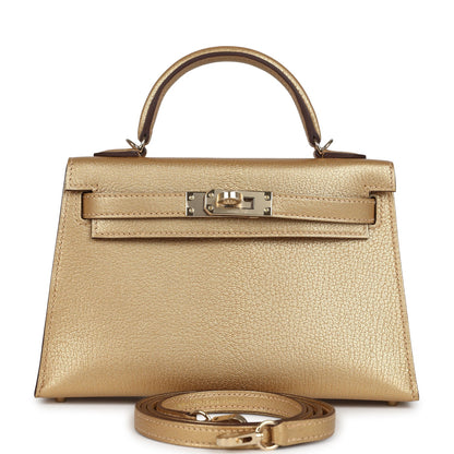 Hermes Kelly Sellier 20 Dore Chevre Chamkilight Permabrass Hardware