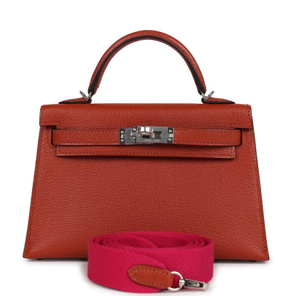 Hermes Kelly Sellier 20 Cuivre Chevre Mysore Palladium Hardware