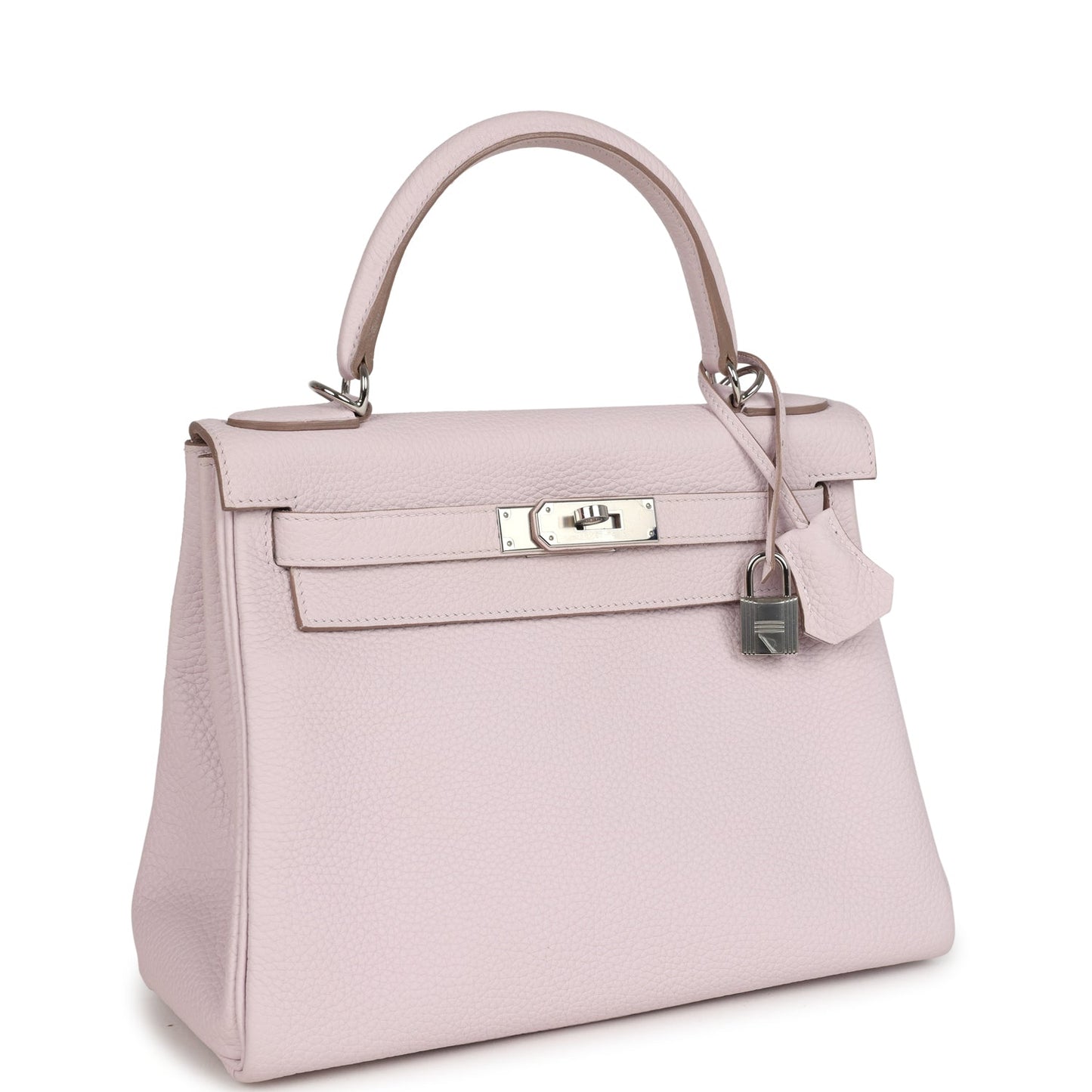 Hermes Kelly Retourne 28 Mauve Pale Clemence Palladium Hardware