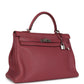 Hermes Retourne Kelly 35 Bois De Rose Clemence Palladium Hardware
