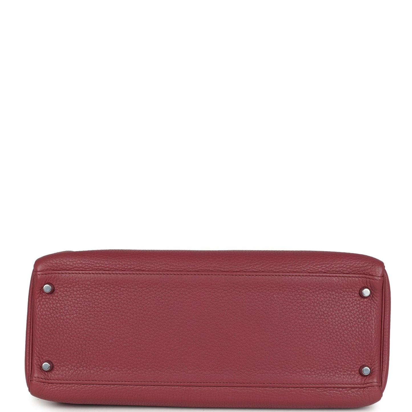Hermes Retourne Kelly 35 Bois De Rose Clemence Palladium Hardware