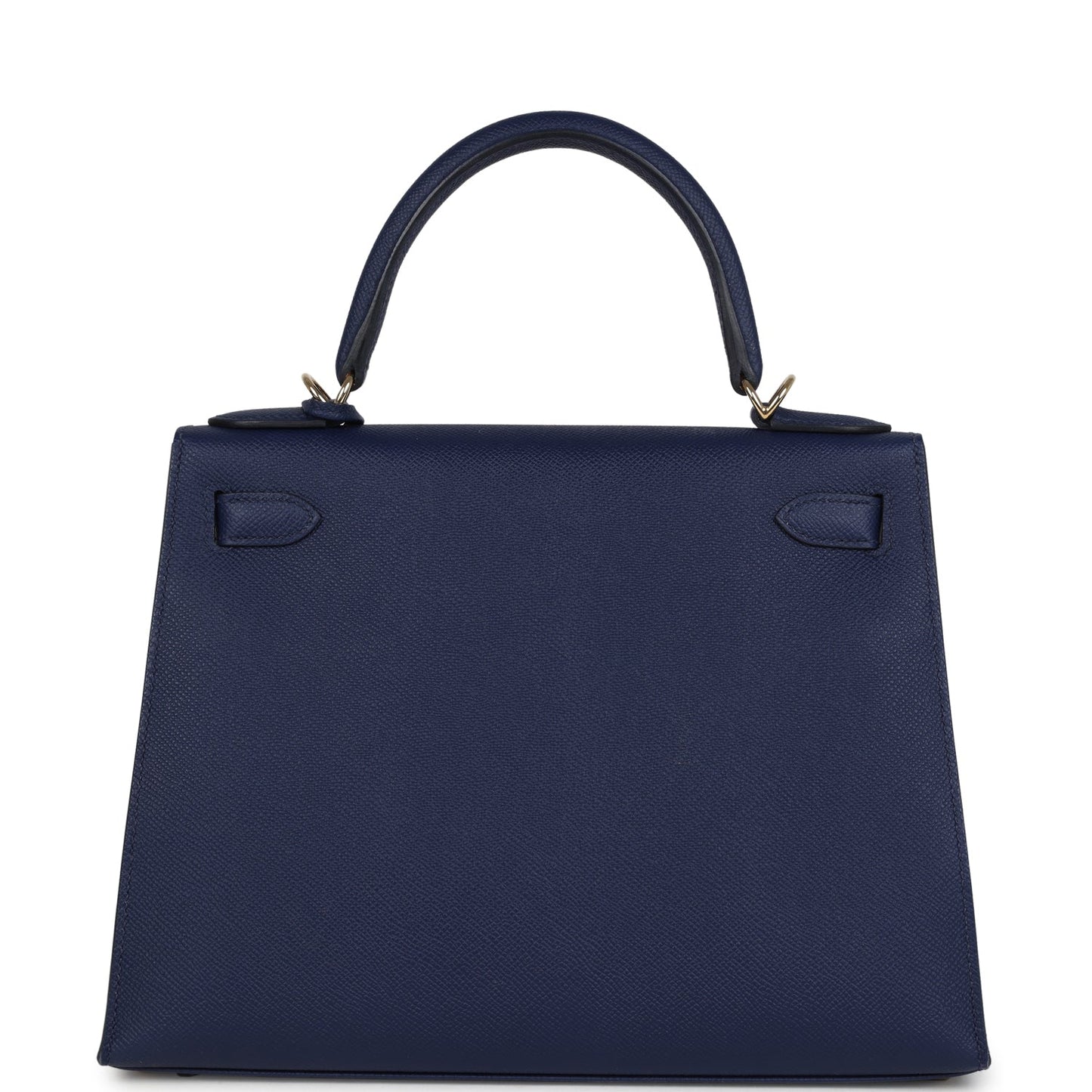 Hermes Special Order (HSS) Kellygraphie Kelly Sellier 28 "Lettre B" Bleu Nuit Epsom Permabrass Hardware