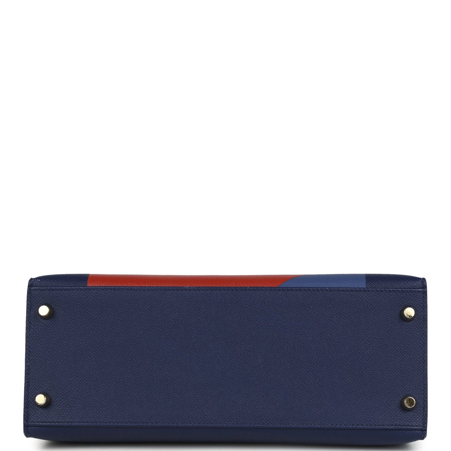 Hermes Special Order (HSS) Kellygraphie Kelly Sellier 28 "Lettre B" Bleu Nuit Epsom Permabrass Hardware