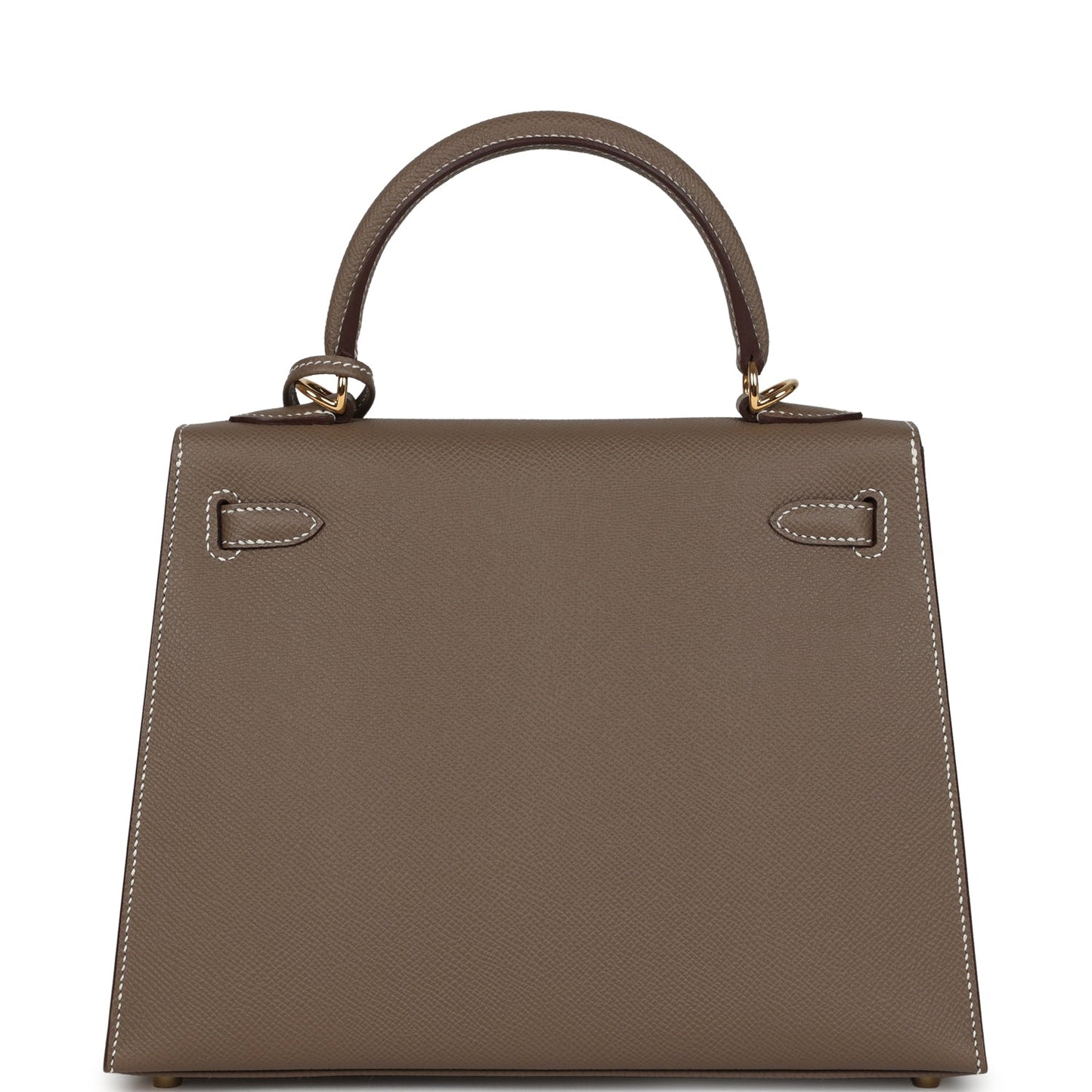 Hermes Kelly Sellier 25 Etoupe Epsom Gold Hardware