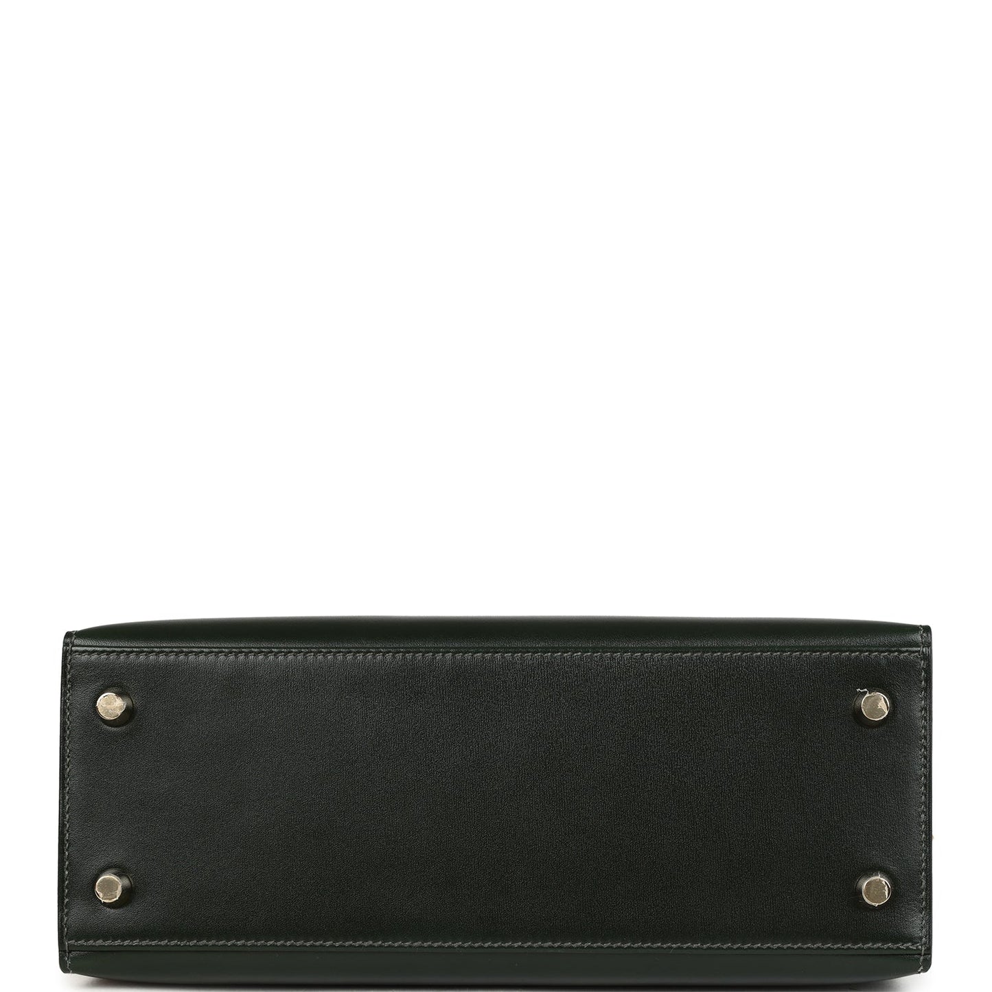 Hermes Kelly Sellier 25 Vert Fonce Box Gold Hardware