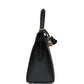 Hermes Kelly Sellier 28 Black Epsom Gold Hardware