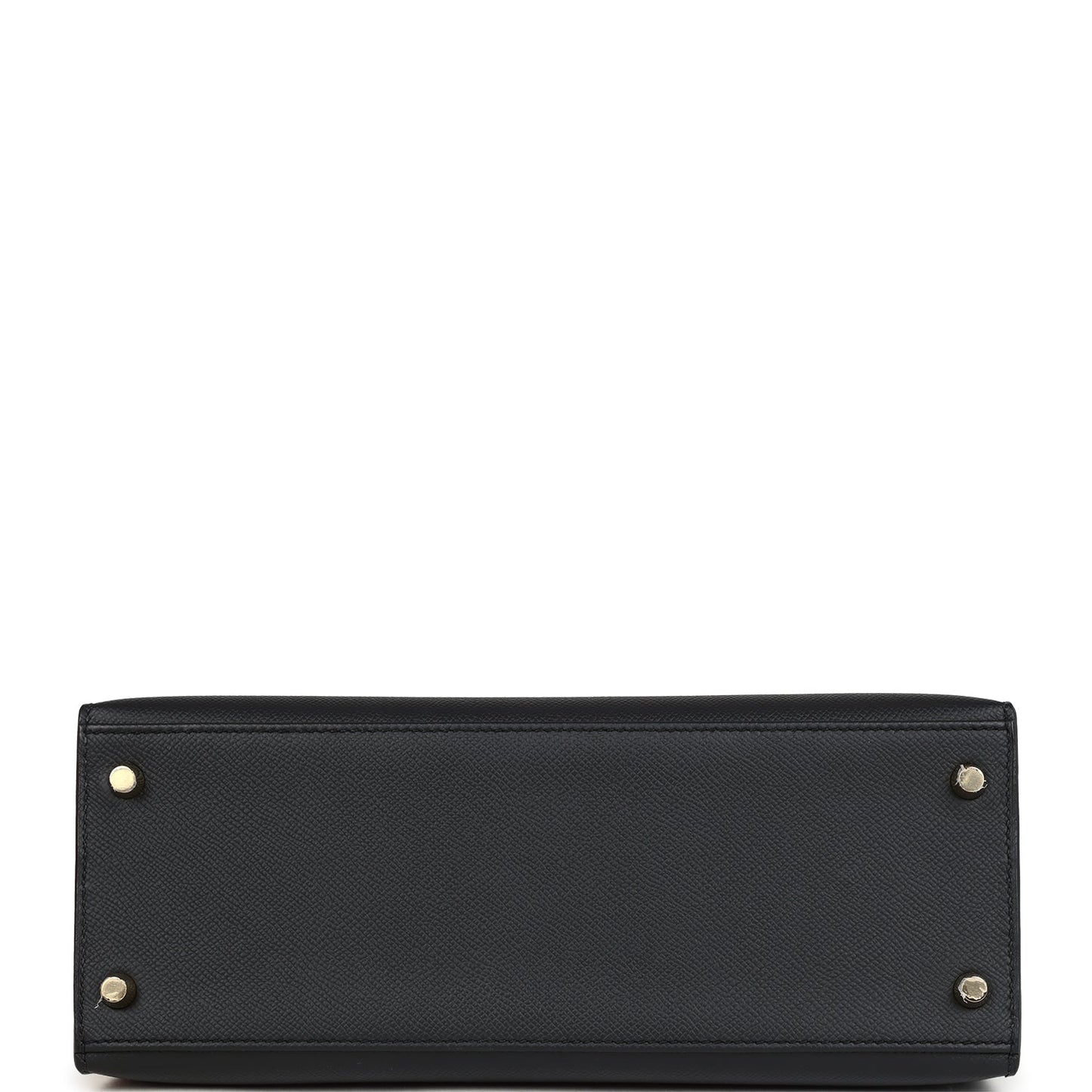 Hermes Kelly Sellier 28 Black Epsom Gold Hardware