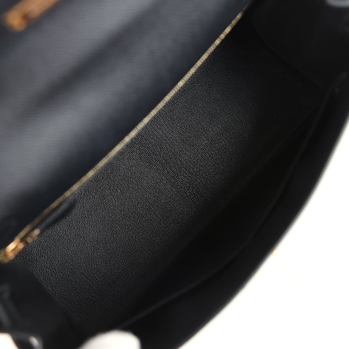 Hermes Kelly Sellier 28 Black Epsom Gold Hardware