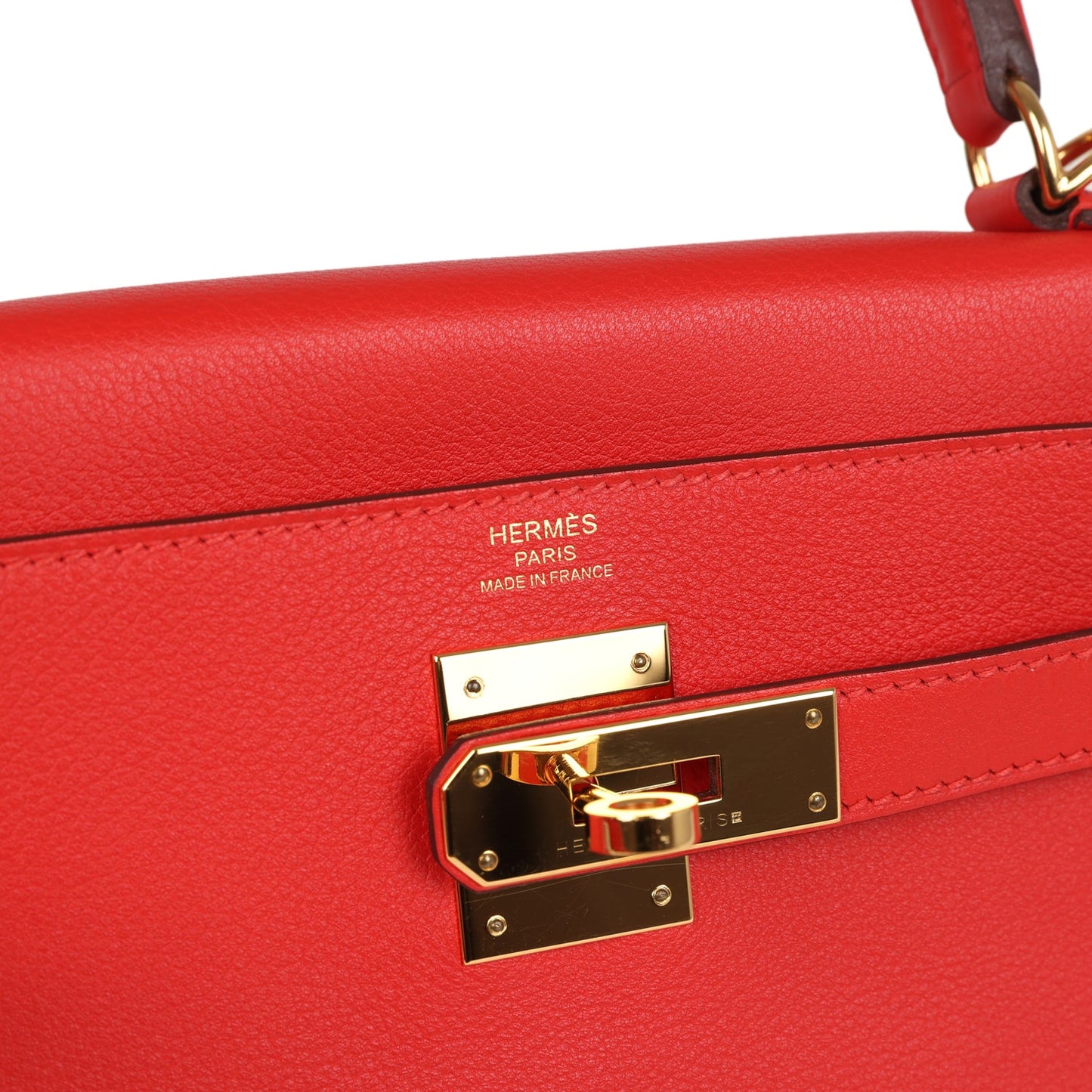 Hermes Kelly Retourne 28 Rouge Tomate Evercolor Gold Hardware