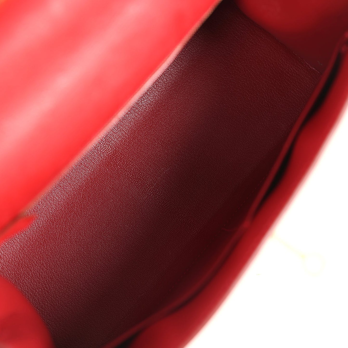 Hermes Kelly Sellier 28 Rouge Vif Ostrich Gold Hardware