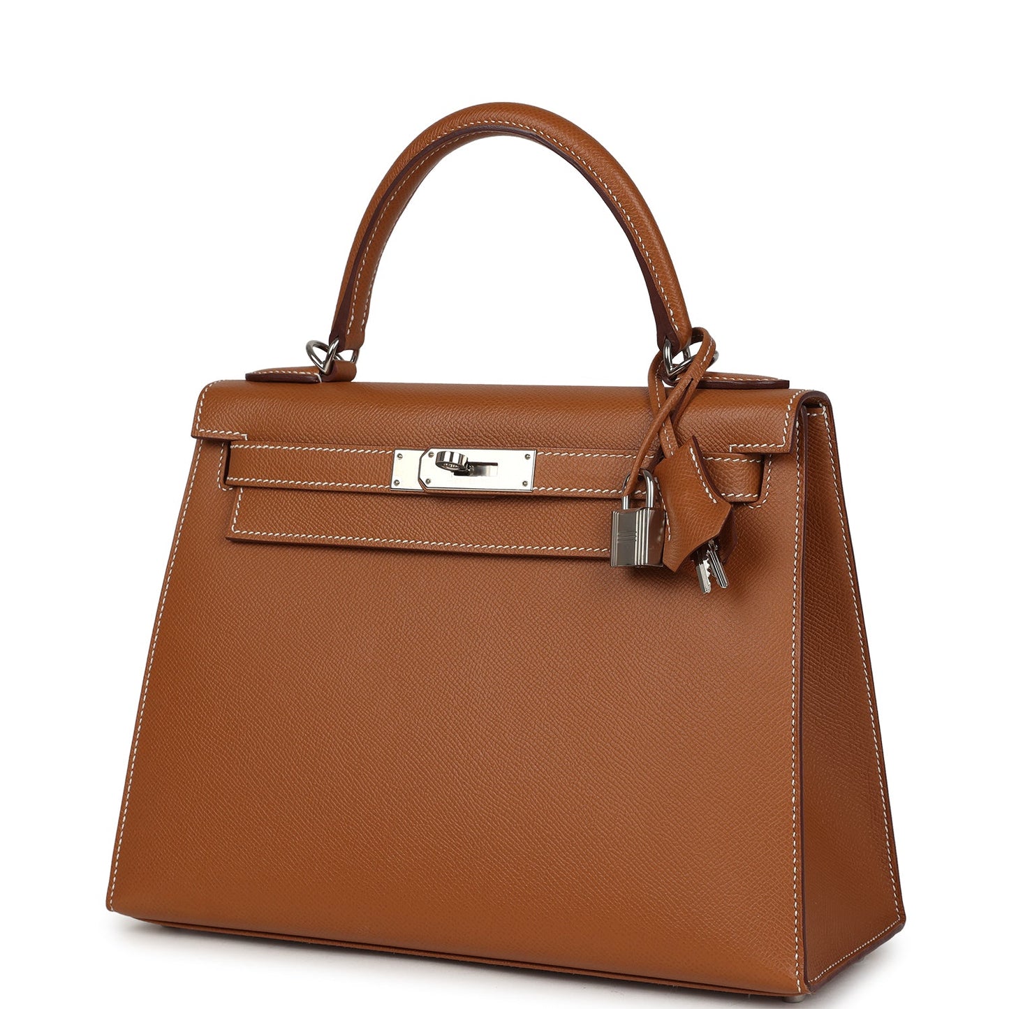 Hermes Kelly Sellier 28 Gold Epsom Palladium Hardware