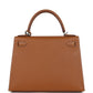 Hermes Kelly Sellier 28 Gold Epsom Palladium Hardware
