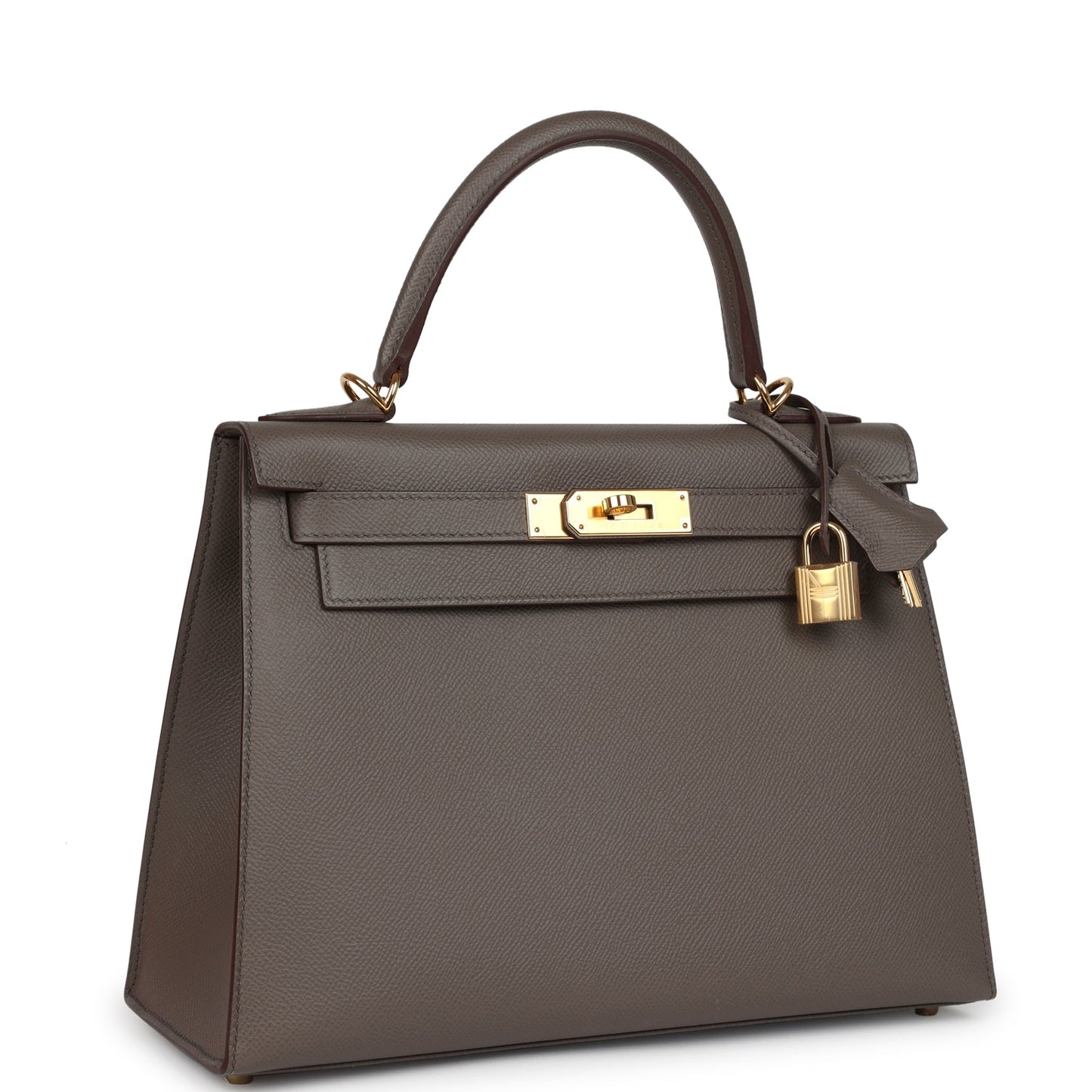 Hermes Kelly Sellier 28 Etain Epsom Gold Hardware